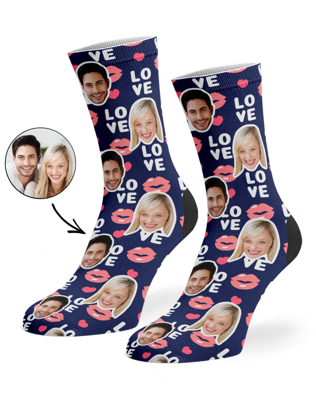 Love Lips Custom Socks