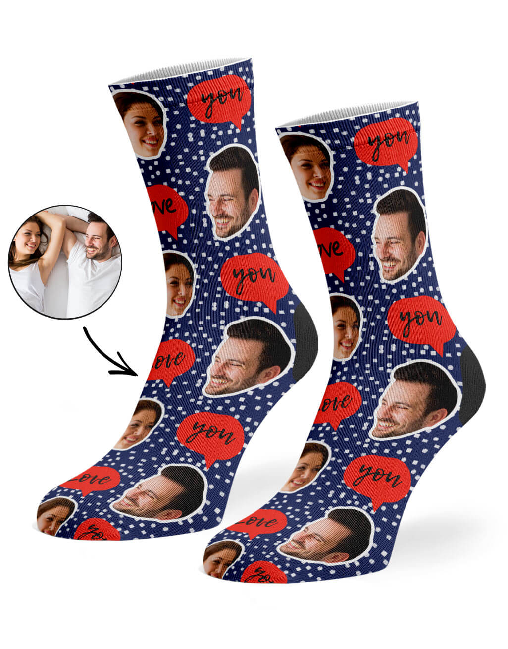 Love You Custom Socks
