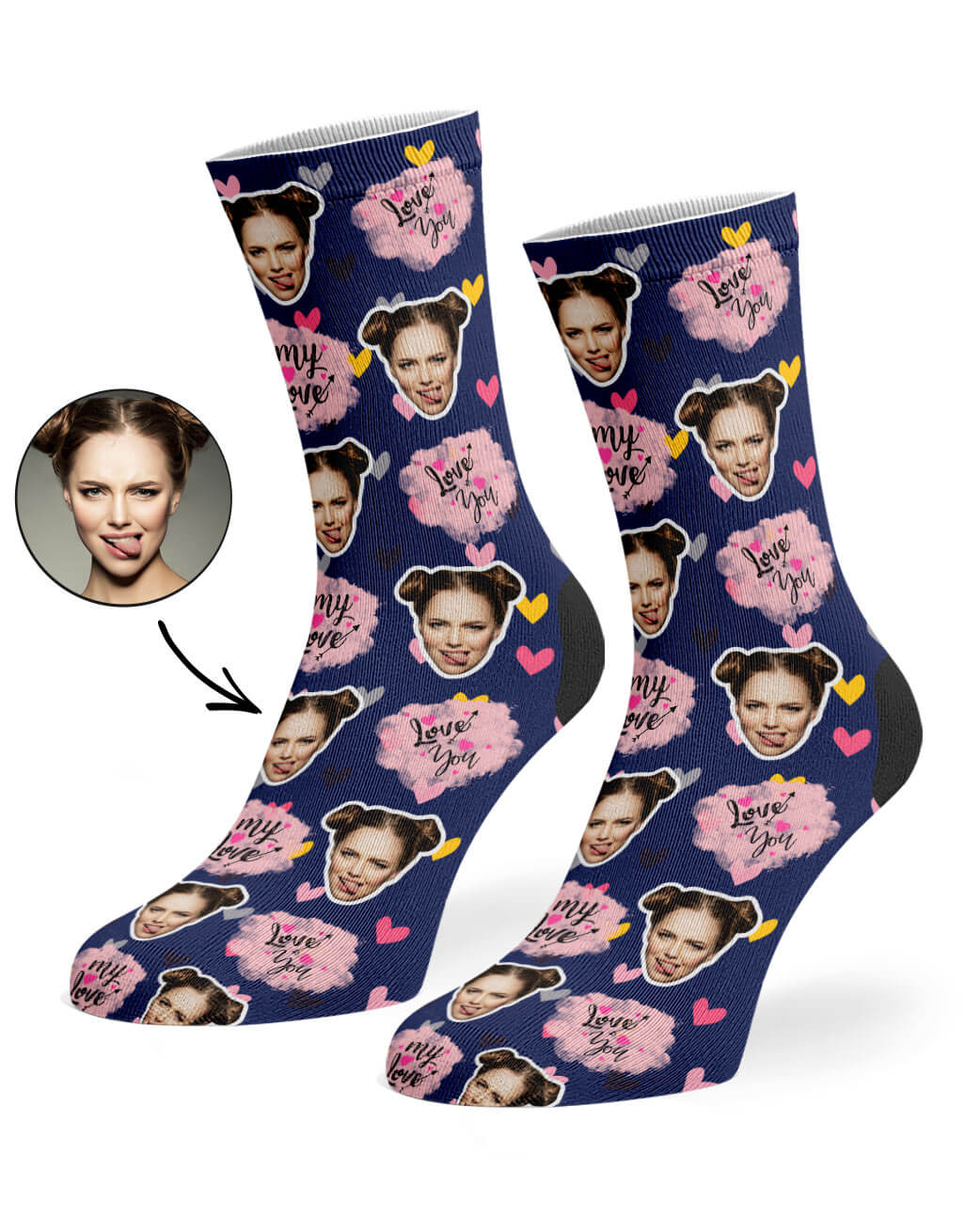 My Love Custom Socks