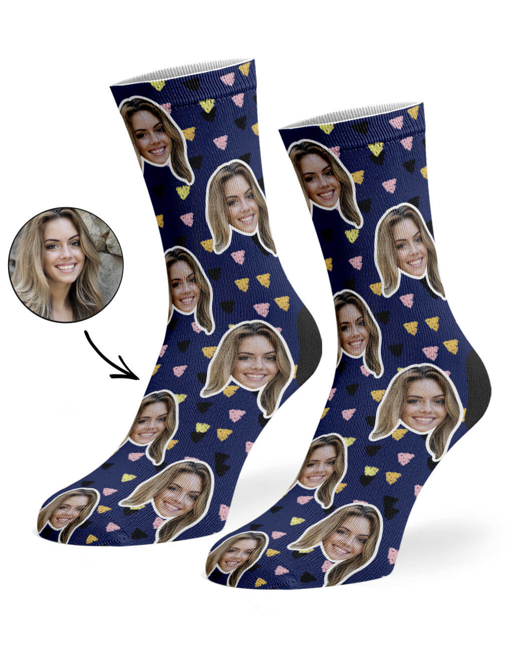 Paint Triangle Custom Socks