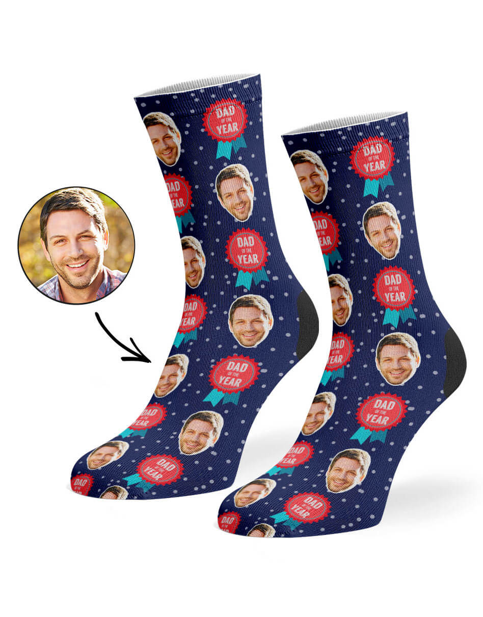 Dad Of The Year Custom Socks