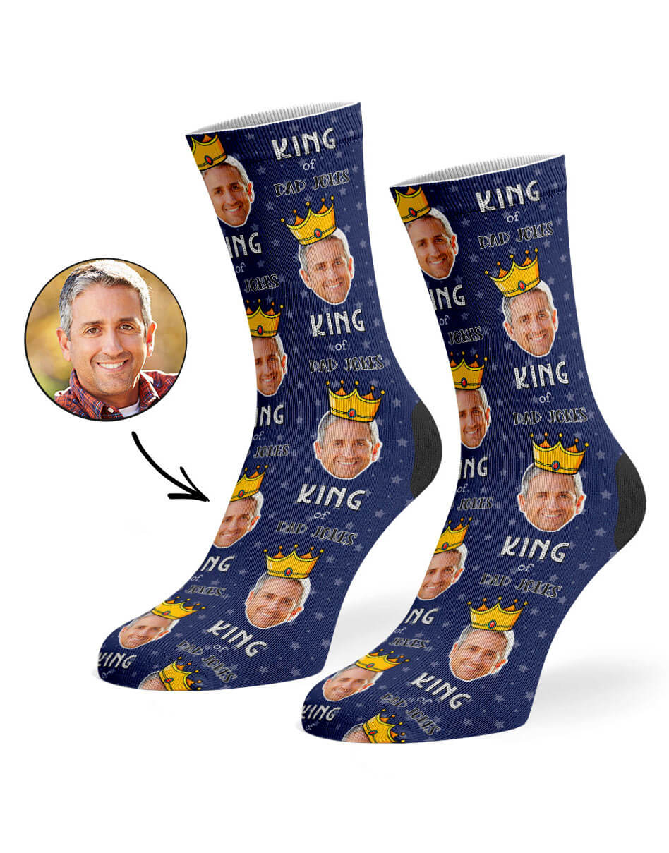 King Of Dad Jokes Custom Socks