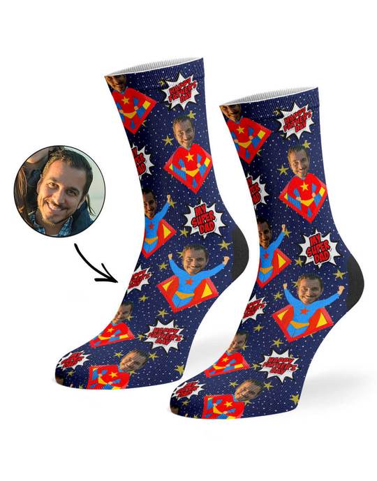 My Super Dad Custom Socks