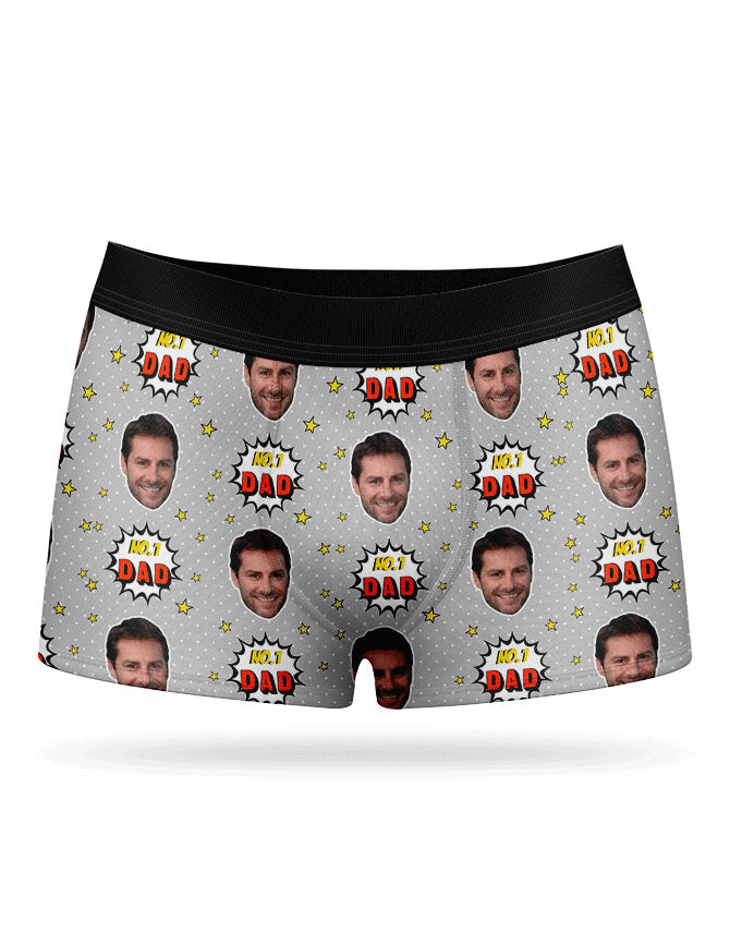 Number 1 Dad Custom Boxers