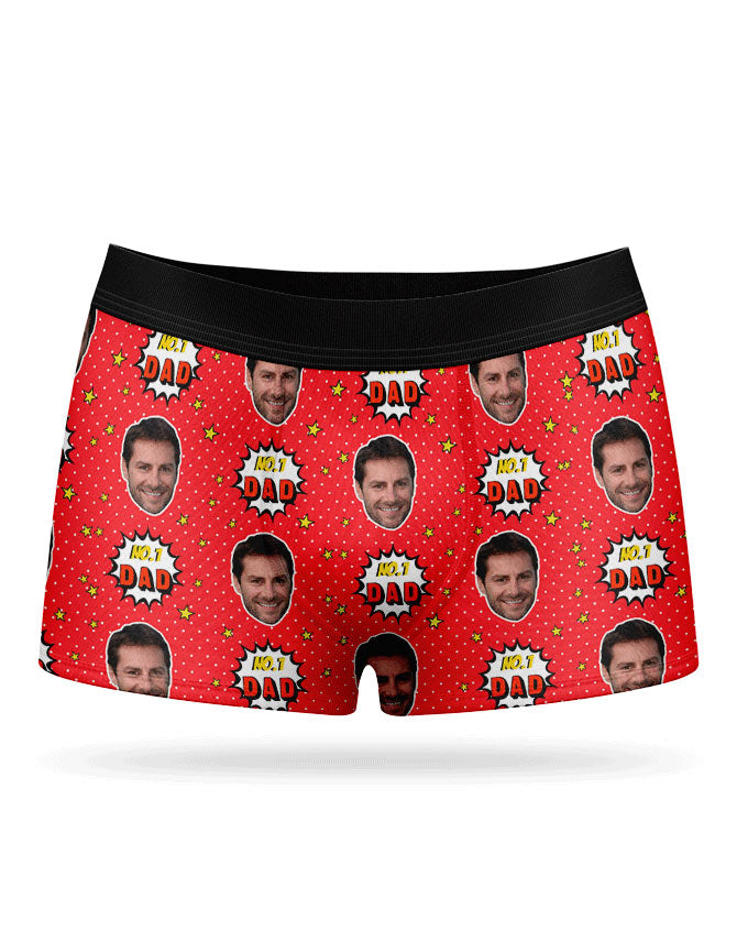 Number 1 Dad Custom Boxers