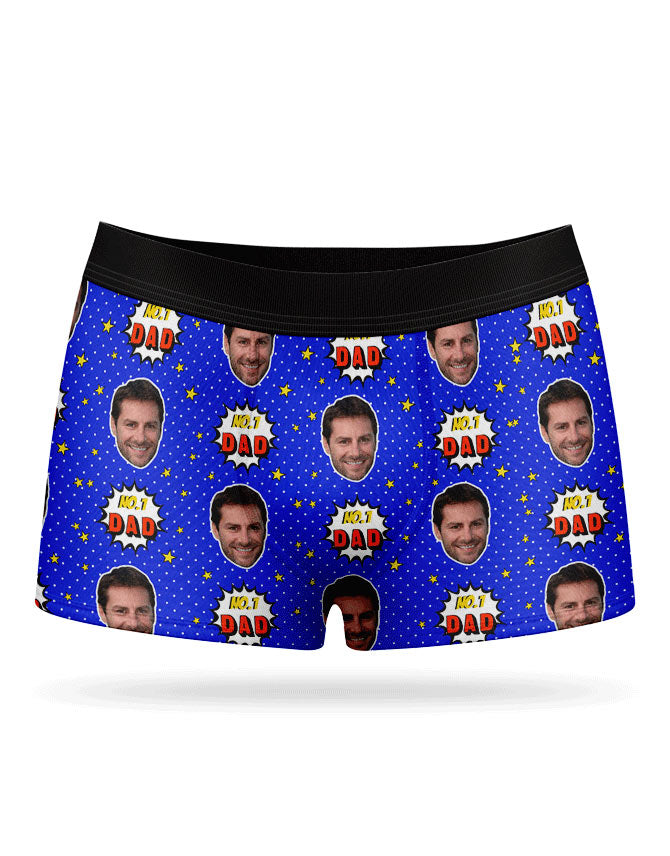 Number 1 Dad Custom Boxers