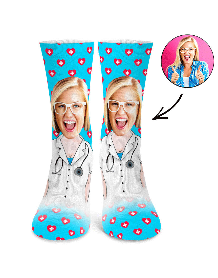 Female Nurse Me Custom Socks