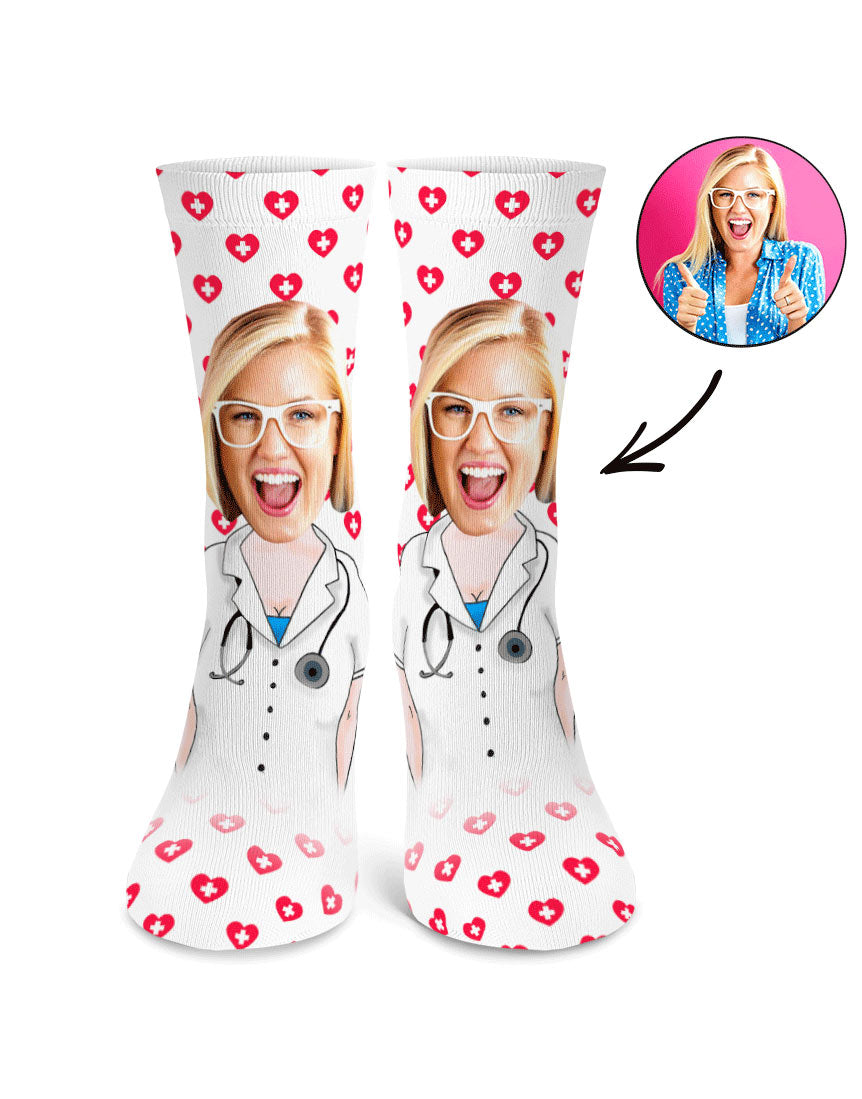 Female Nurse Me Custom Socks