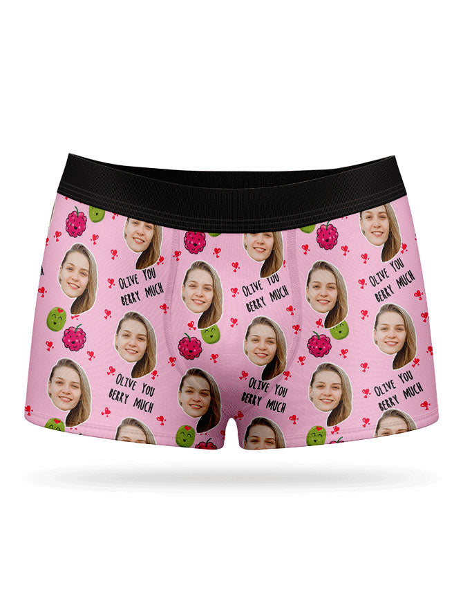 Olive You Berry Much Custom Boxers