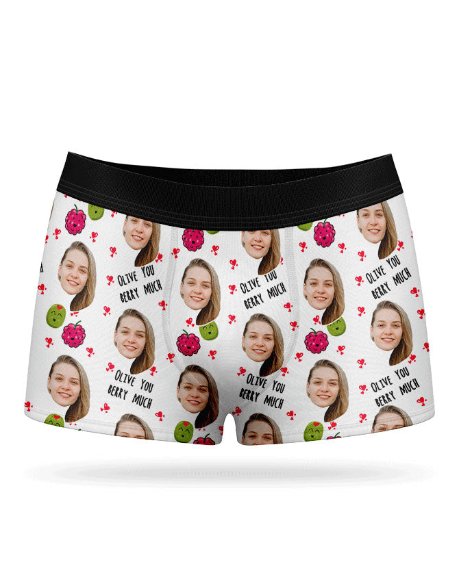 Olive You Berry Much Custom Boxers