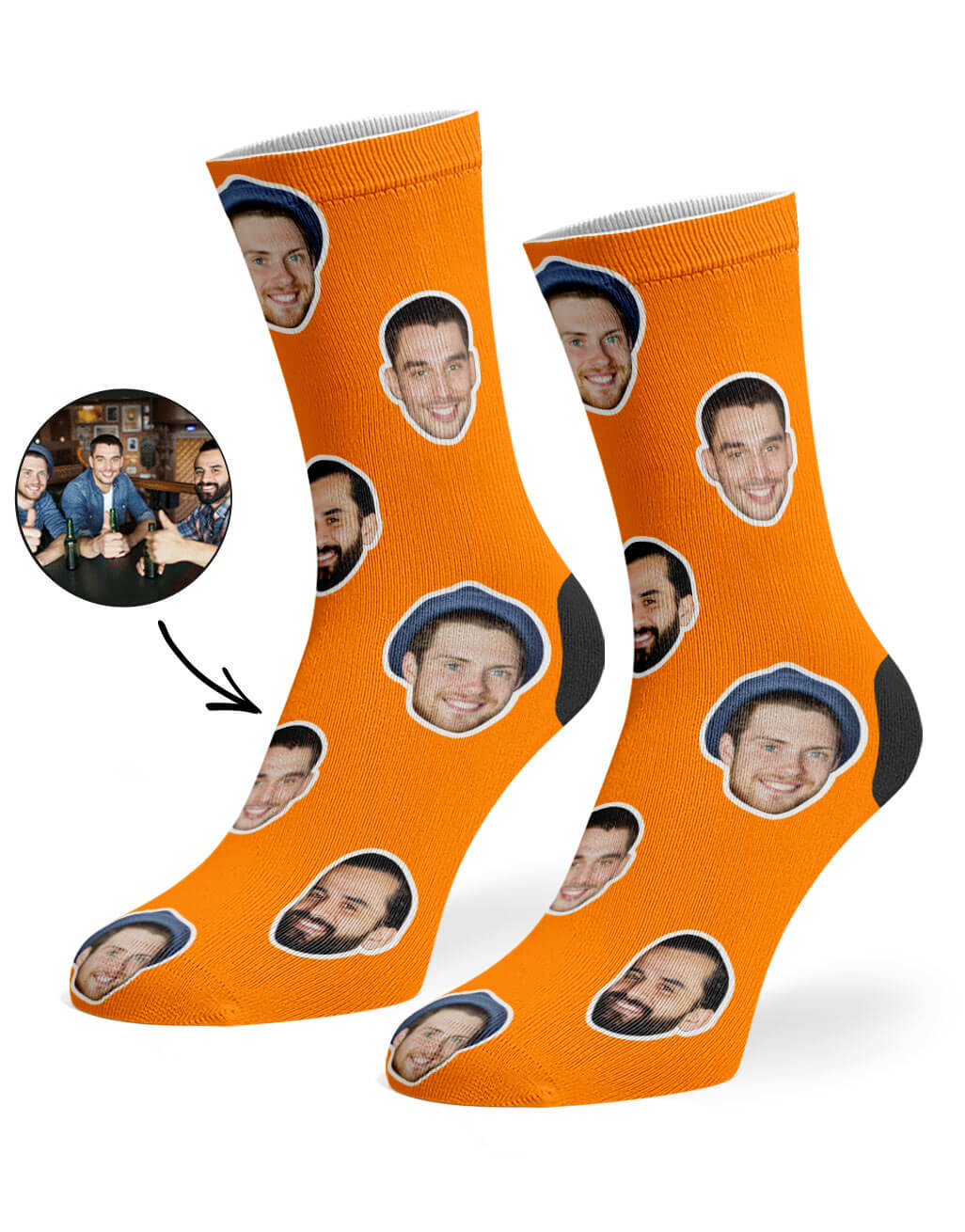 Best Friend Face Custom Socks