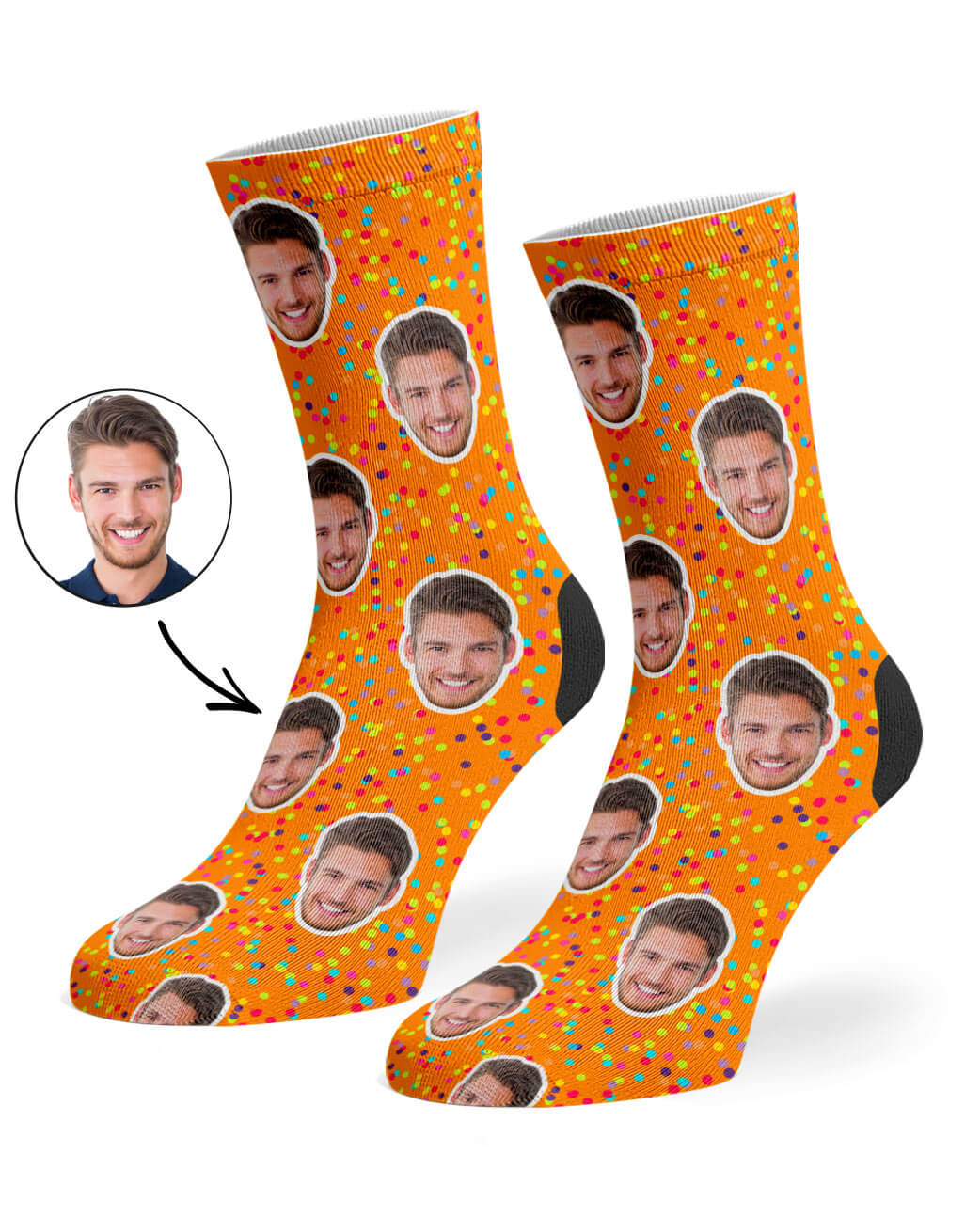 Colorful Spots Custom Socks