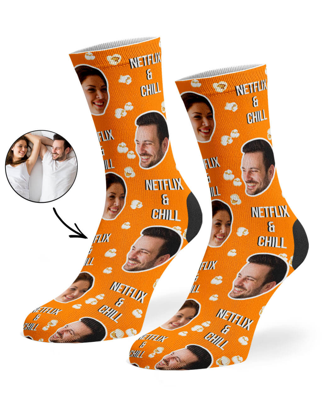 Netflix & Chill Custom Socks
