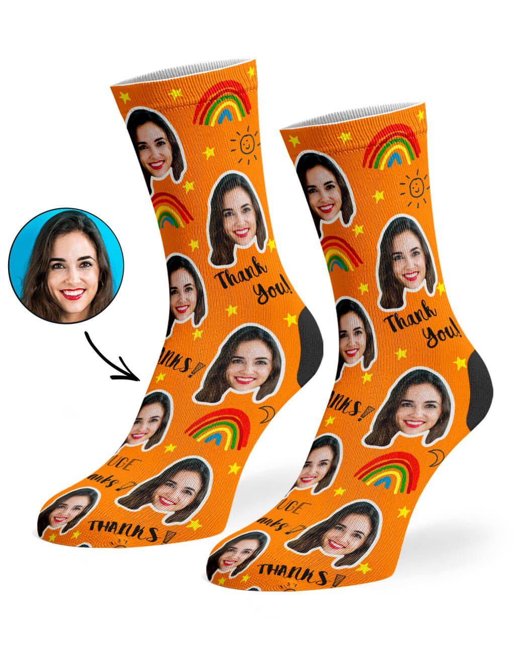 Thank You Custom Socks