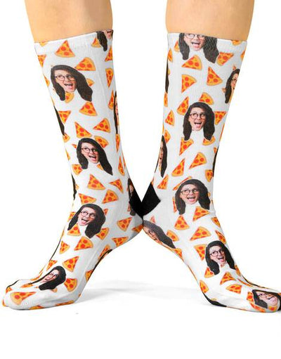 Pizza Pattern Custom Socks