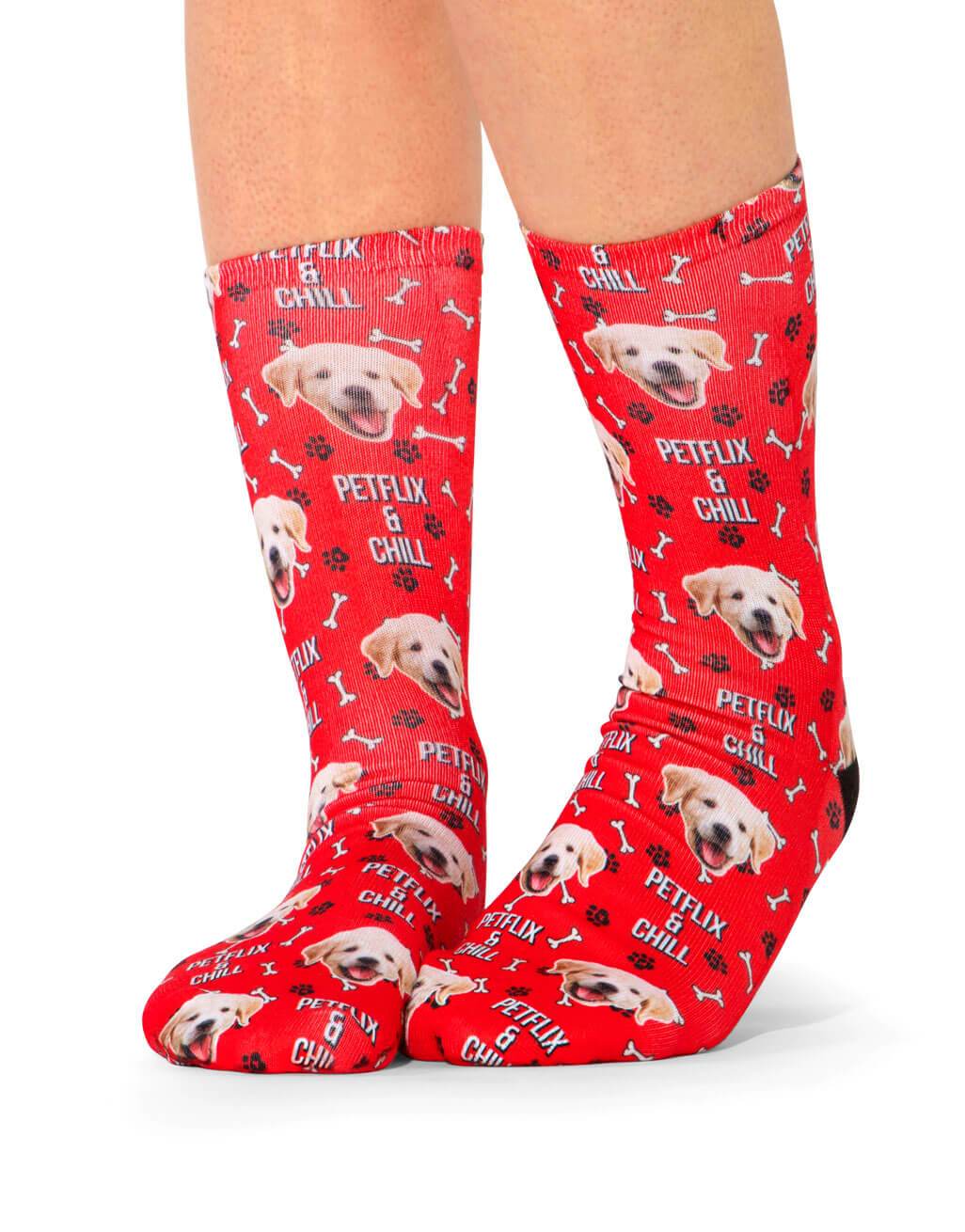 Petflix and Chill Custom Socks