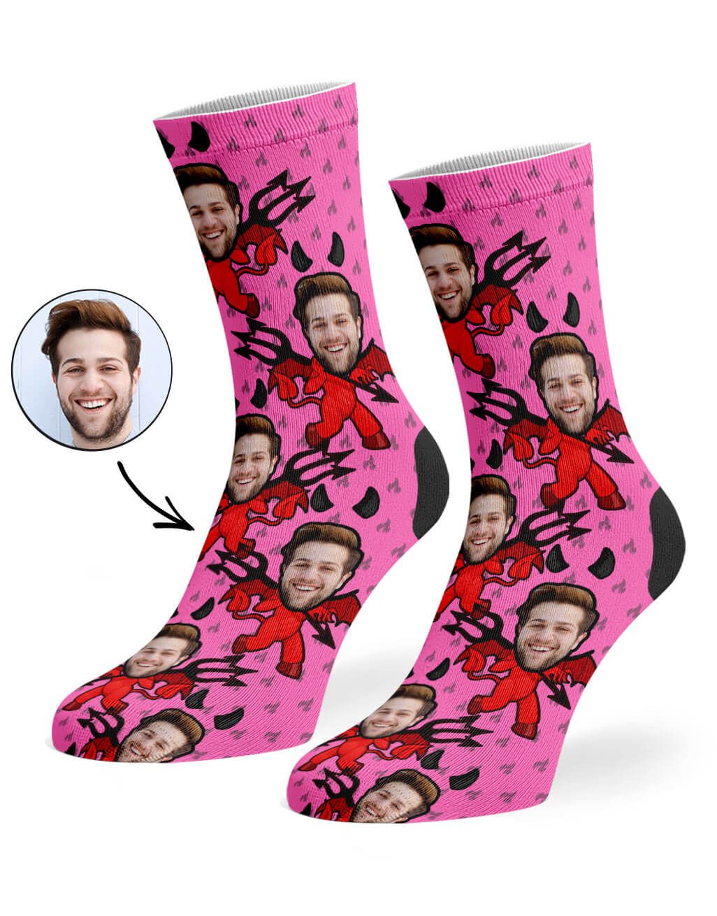 Devil Me Custom Socks