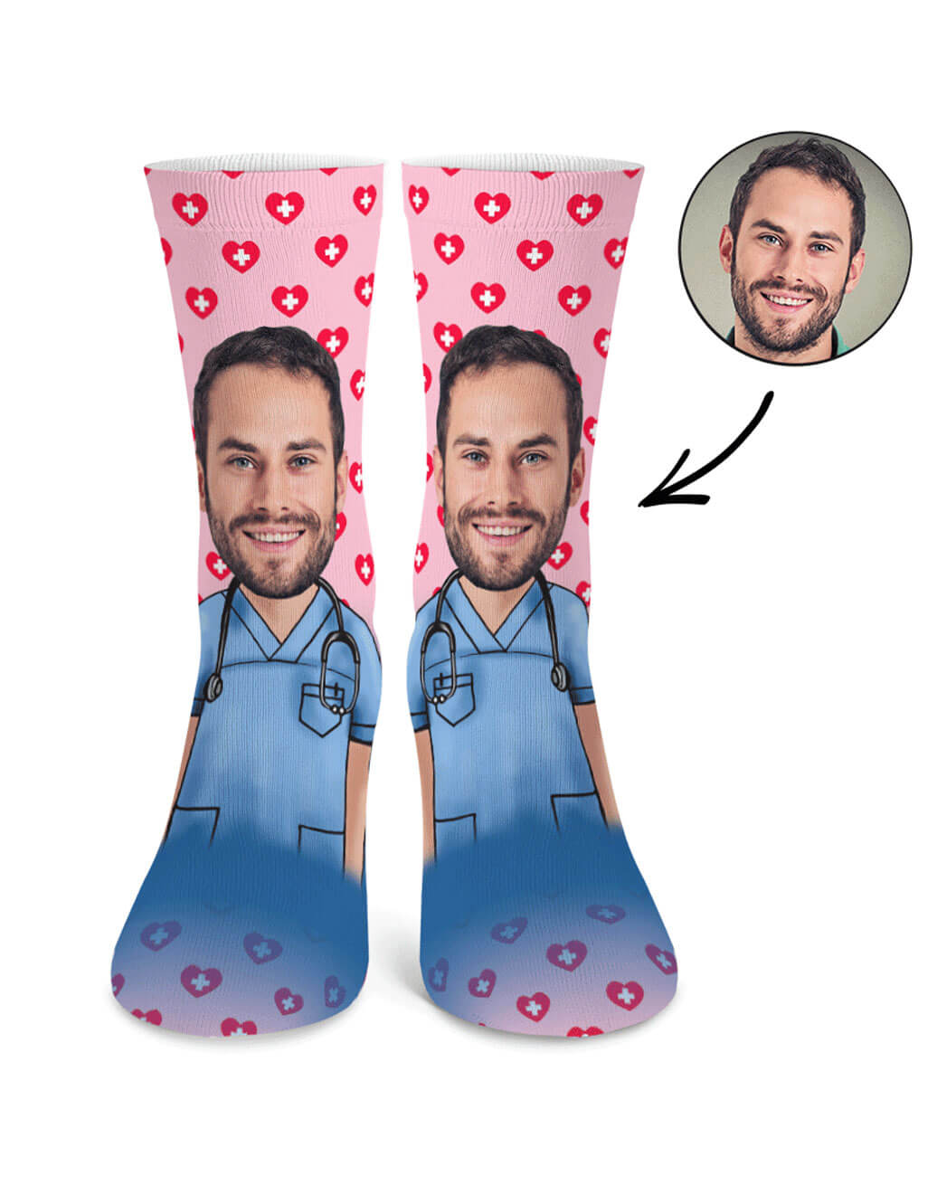 Male Nurse Me Custom Socks