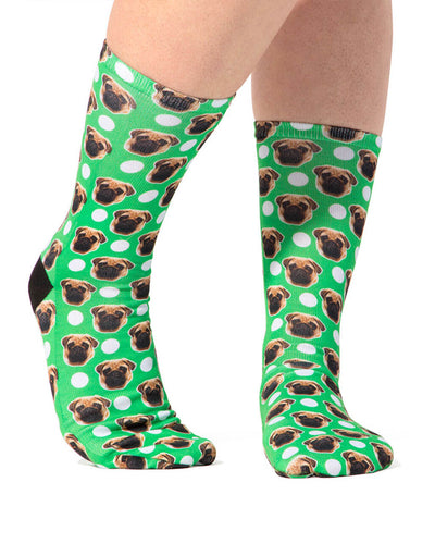 Polka Dog Custom Socks