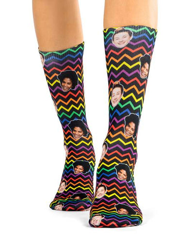 Pride Zig Zags Custom Socks