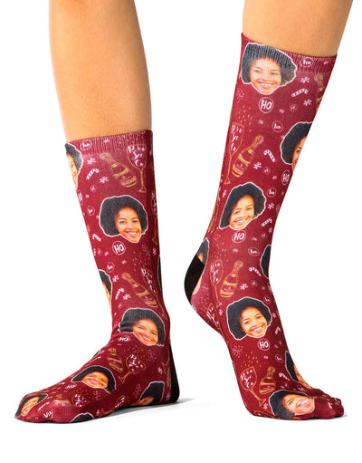 Prosecco-ho-ho-ho Custom Socks