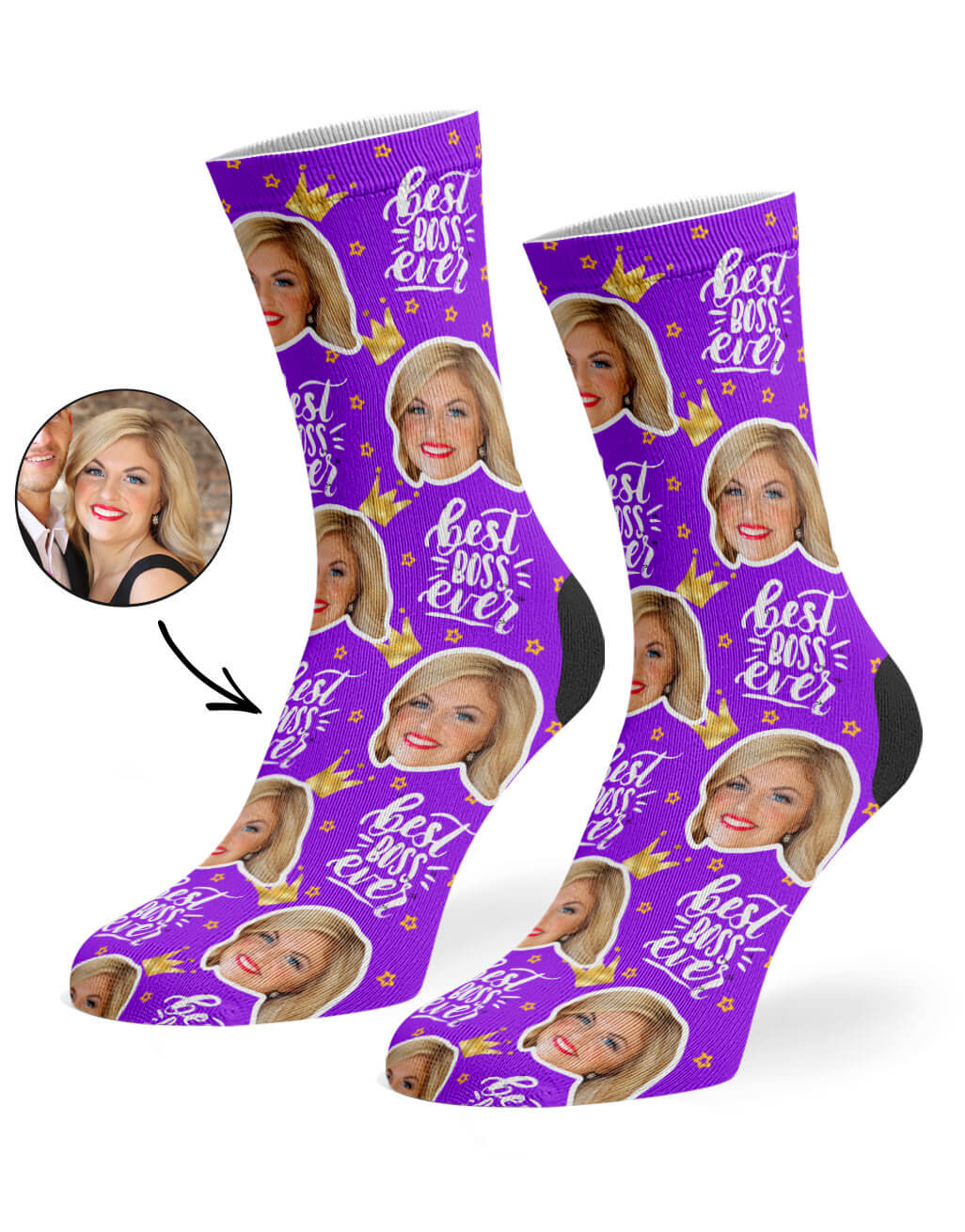 Best Boss Ever Custom Socks