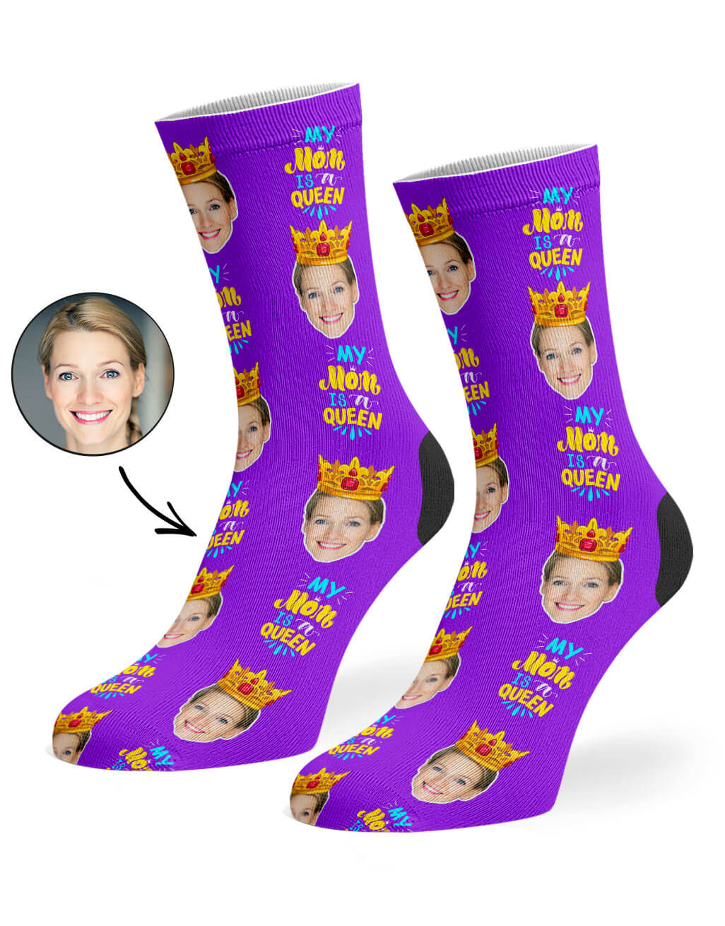 Queen Mom Custom Socks