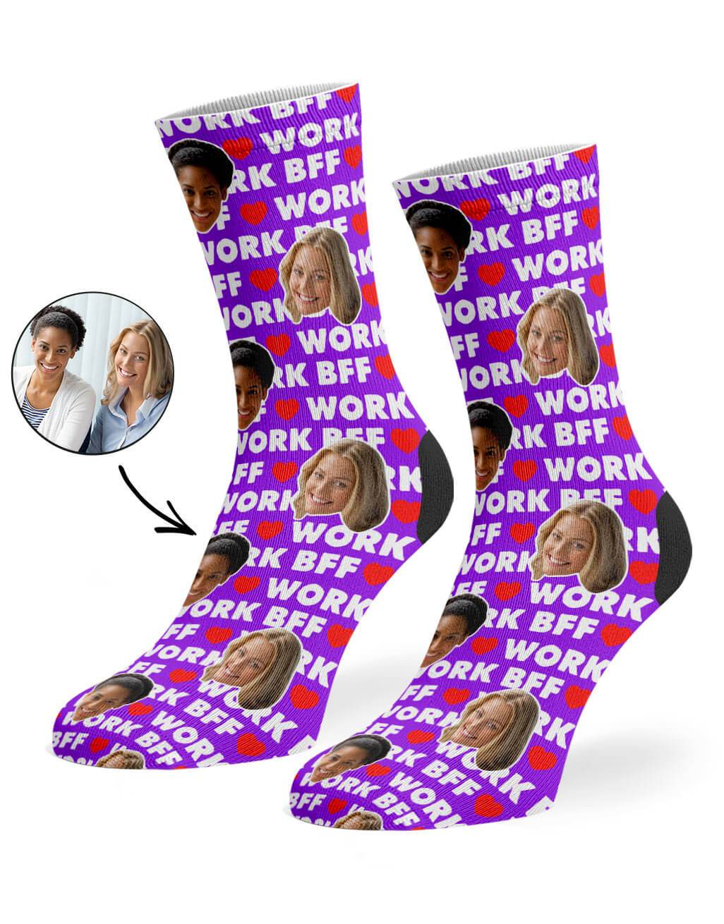 Work BFF Custom Socks