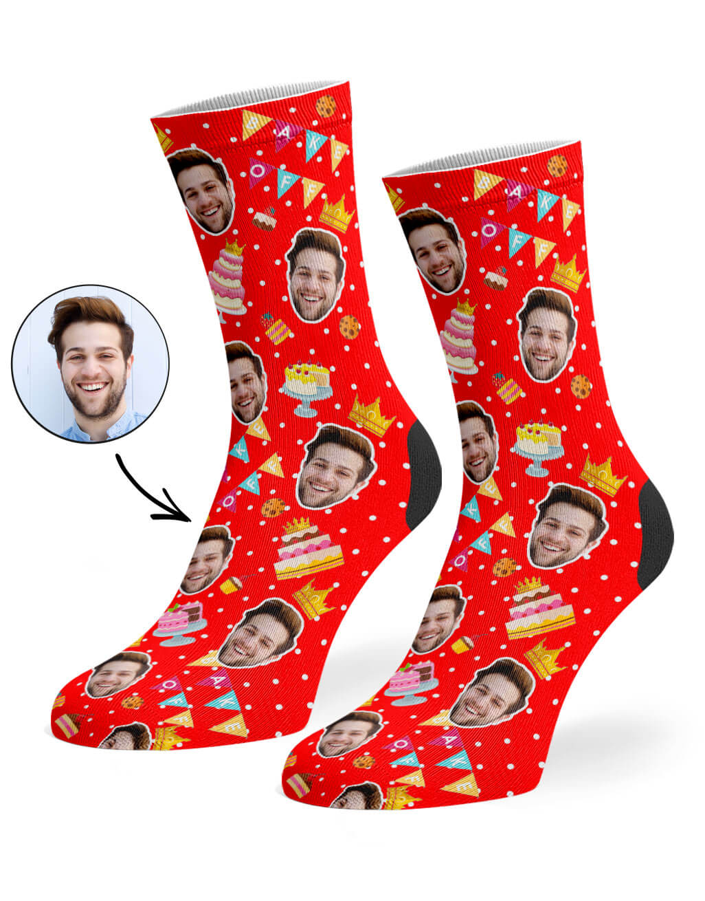 Bake Off King Custom Socks