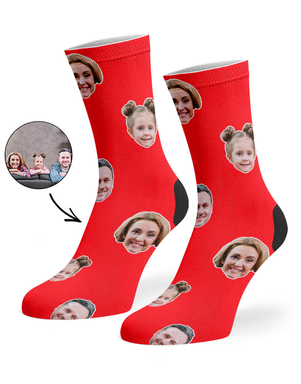 Family Face Custom Socks