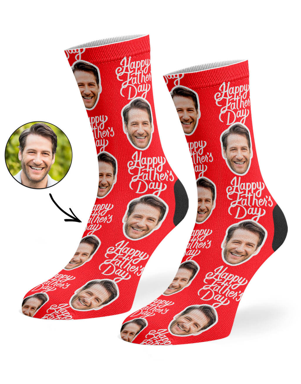 Happy Fathers Day Custom Socks
