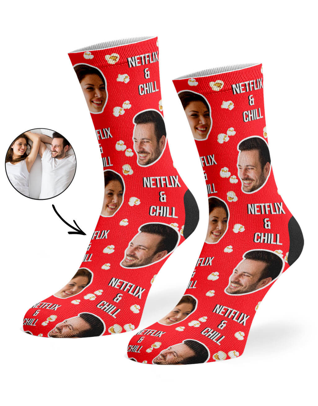 Netflix & Chill Custom Socks