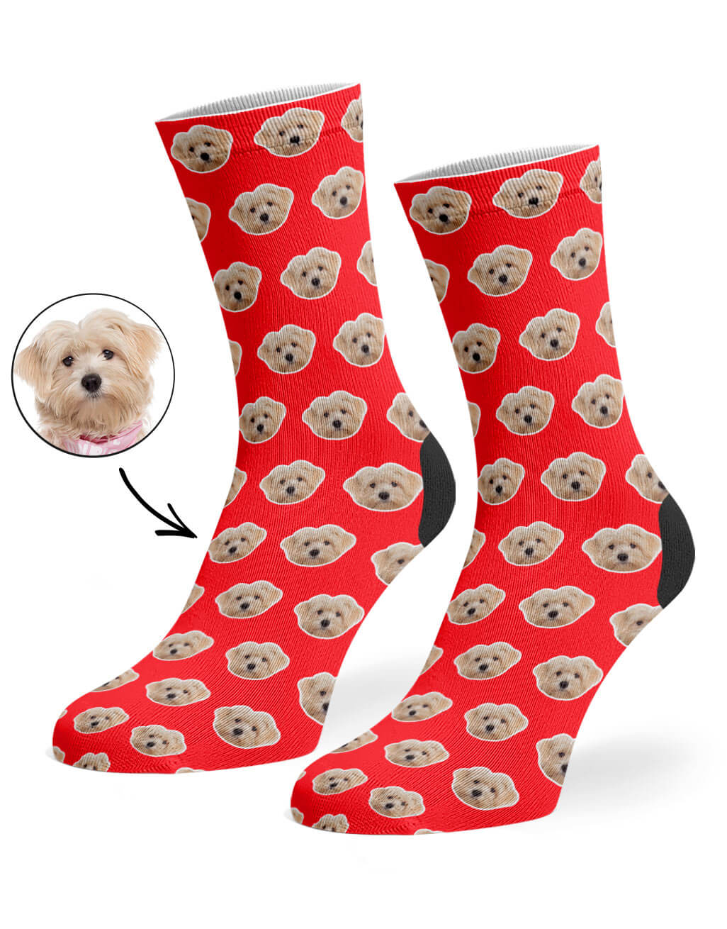 Your Dog Pattern Custom Socks