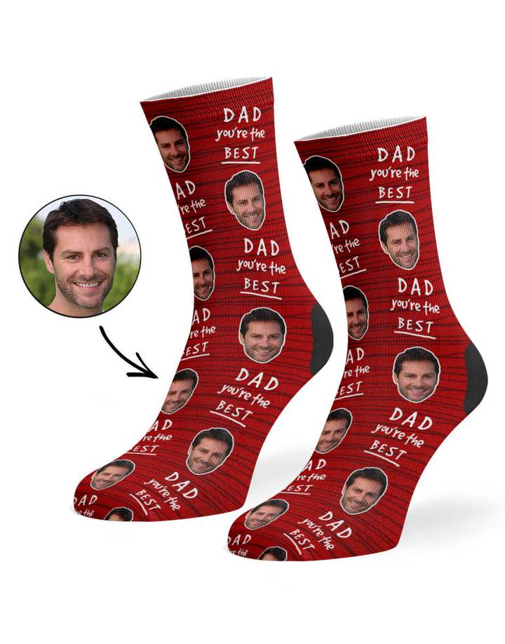 Dad You're The Best Custom Socks