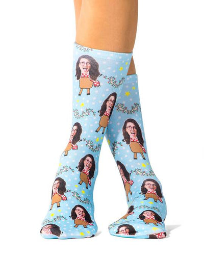 Reindeer Custom Socks