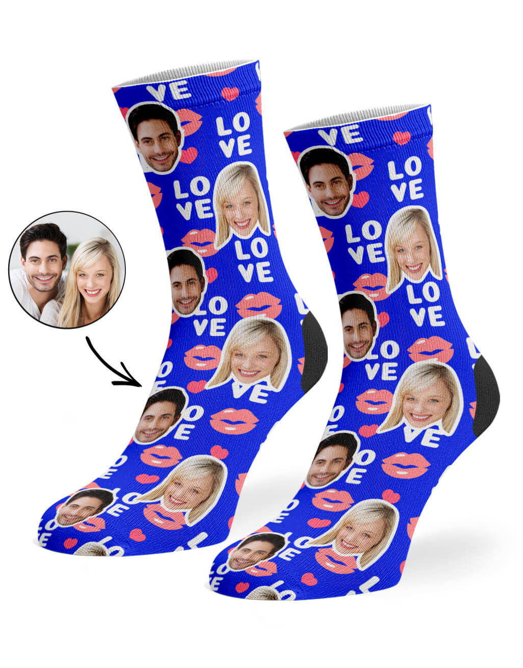 Love Lips Custom Socks