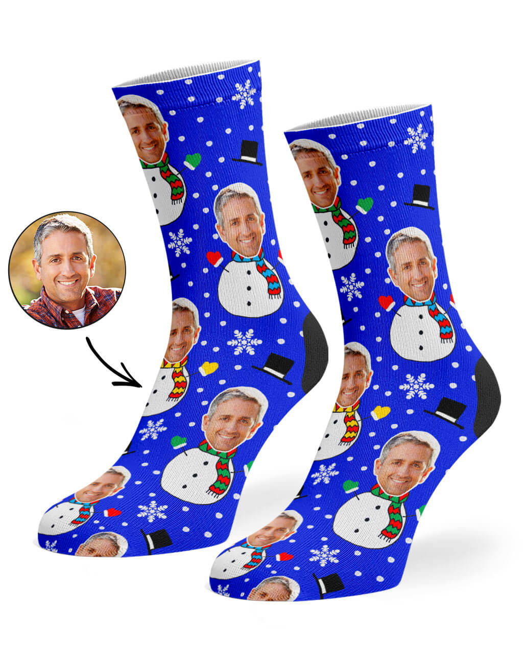 Snowman Custom Socks