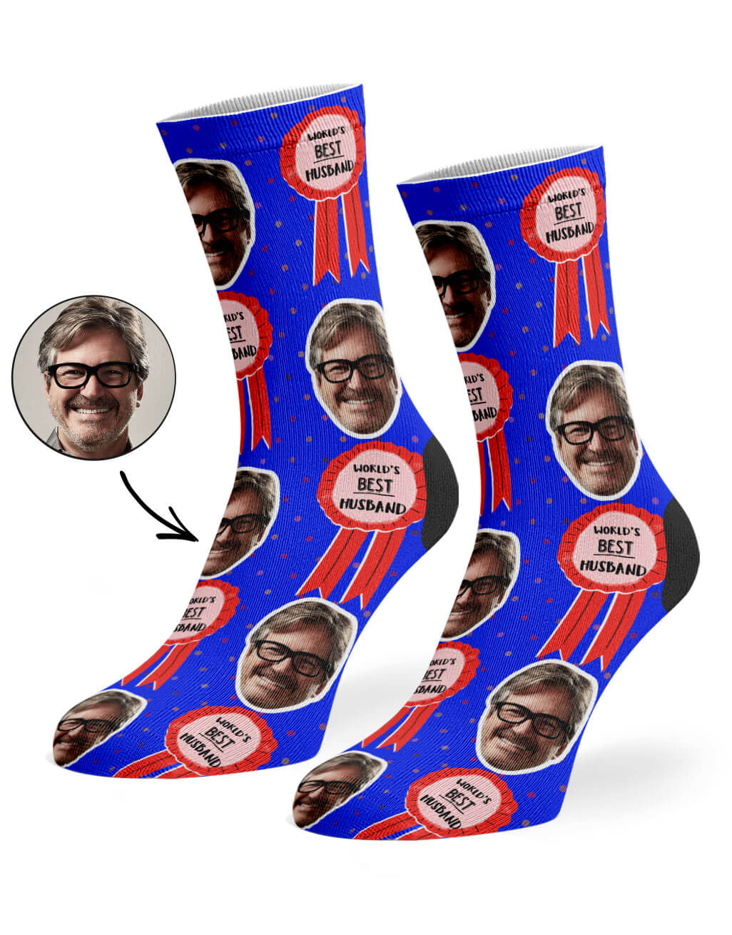 World's Best Husband Custom Socks