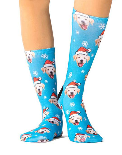 Santa My Dog Custom Socks