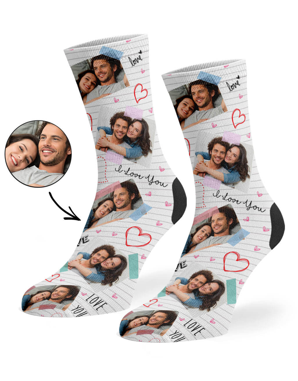 Love Scrapbook Custom Socks