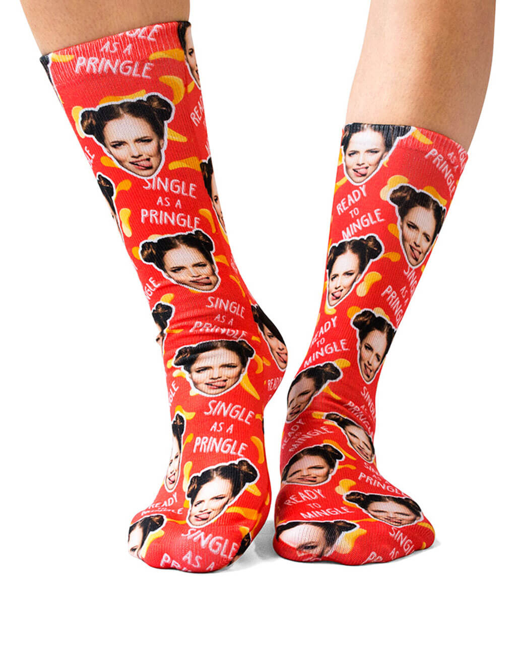 Single As A Pringle Custom Socks