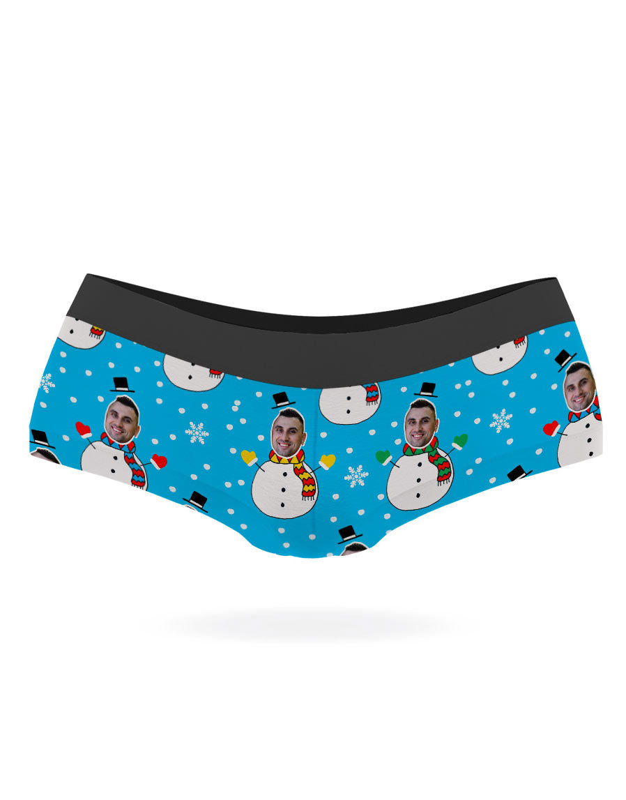 Snowman Me Custom Panties