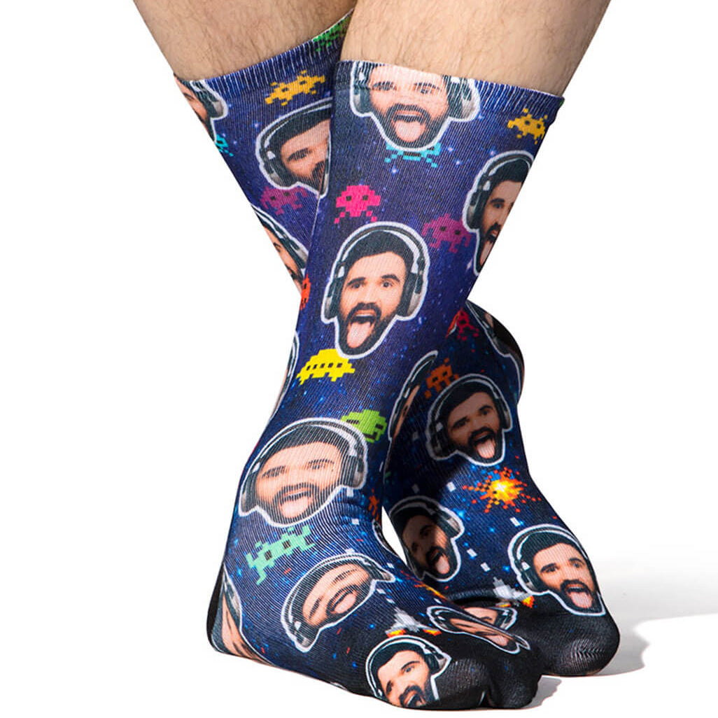 Space Invaders Socks - Custom Space Invaders Socks