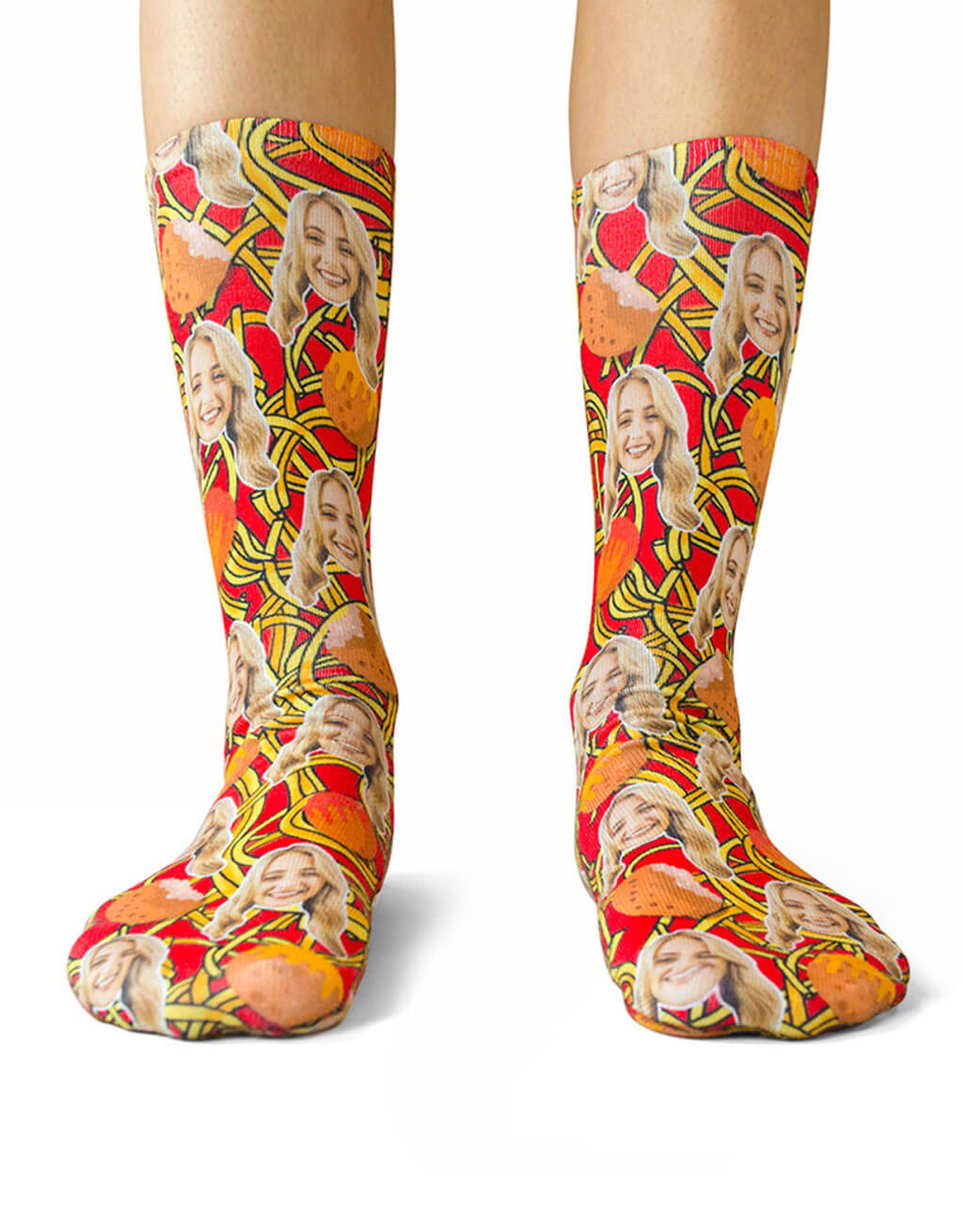 Spaghetti & Meatballs Custom Socks