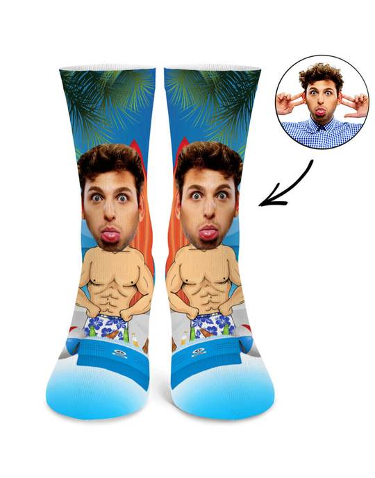 Summer Body Man Custom Socks