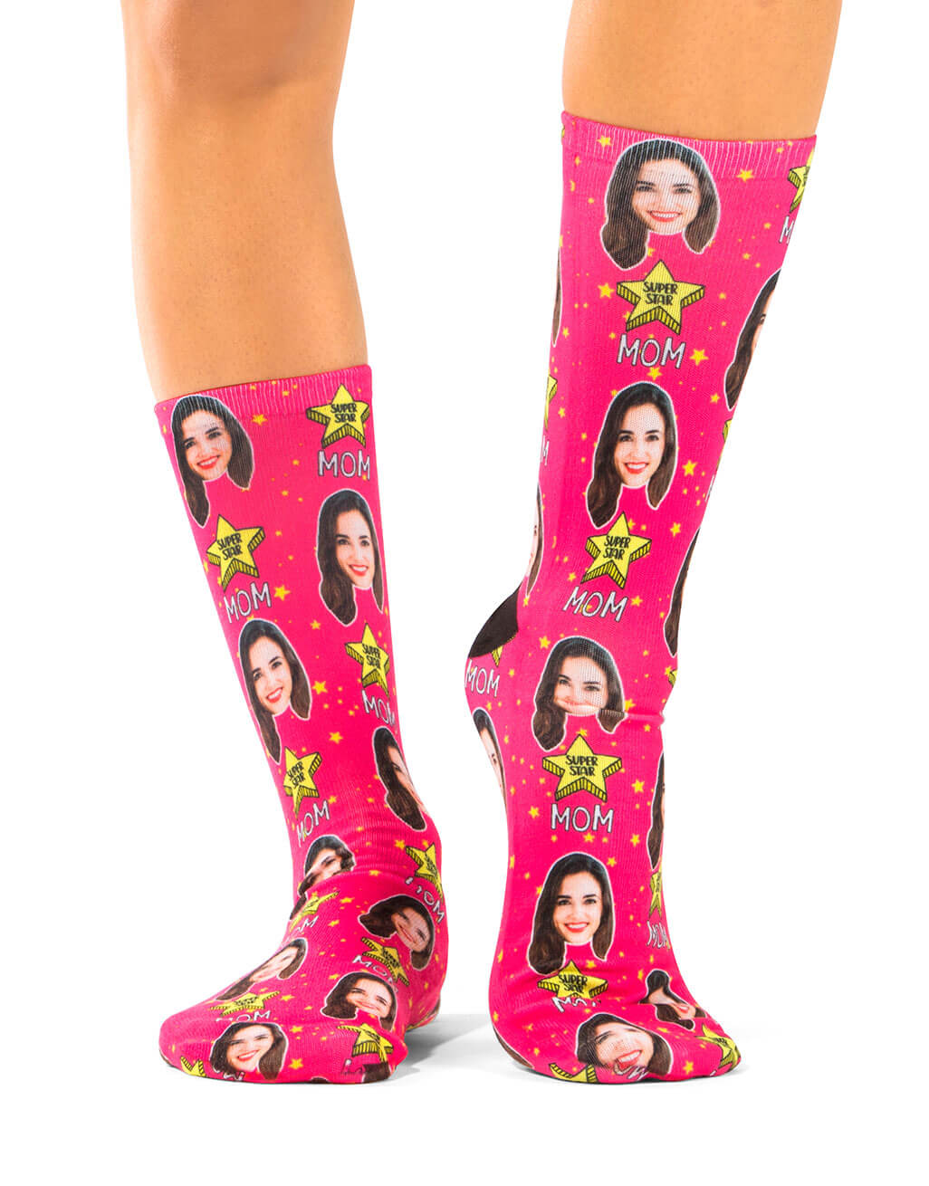 Super Star Mom Custom Socks