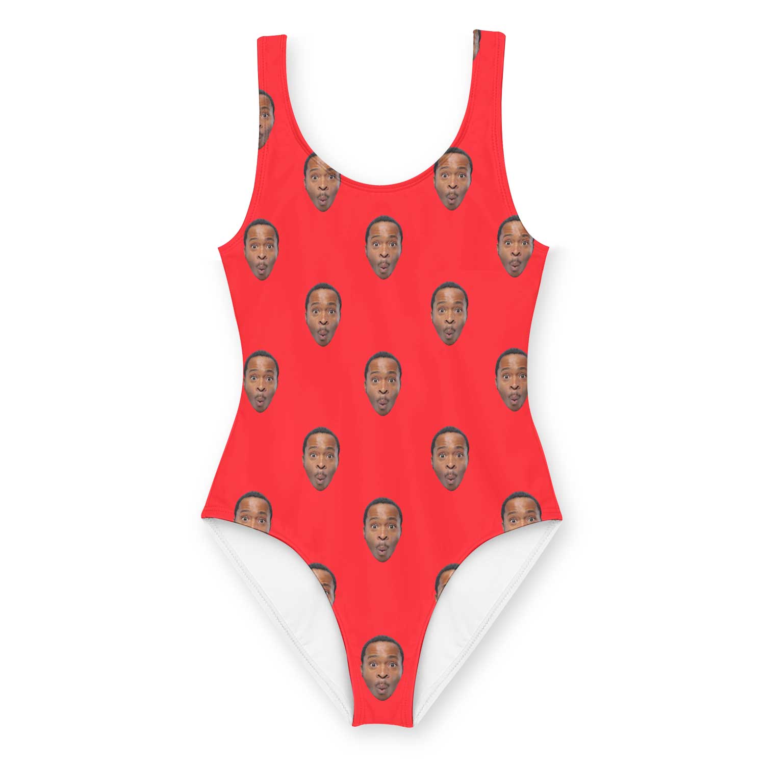 Custom swimsuit red