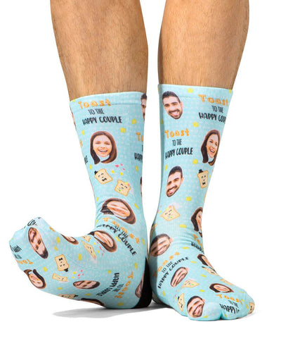 Toast To The Happy Couple Custom Socks