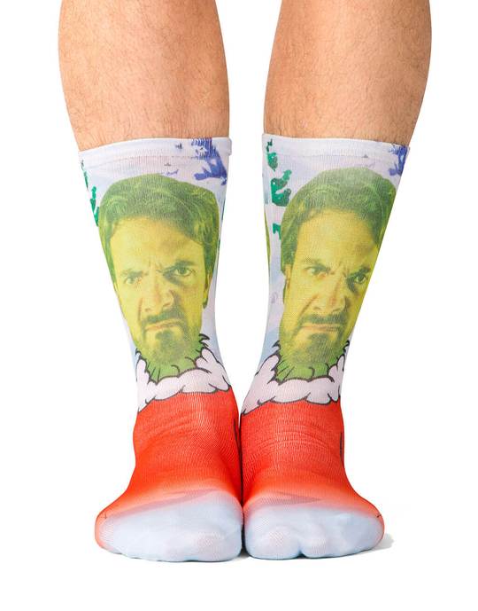 The Grinch Custom Socks