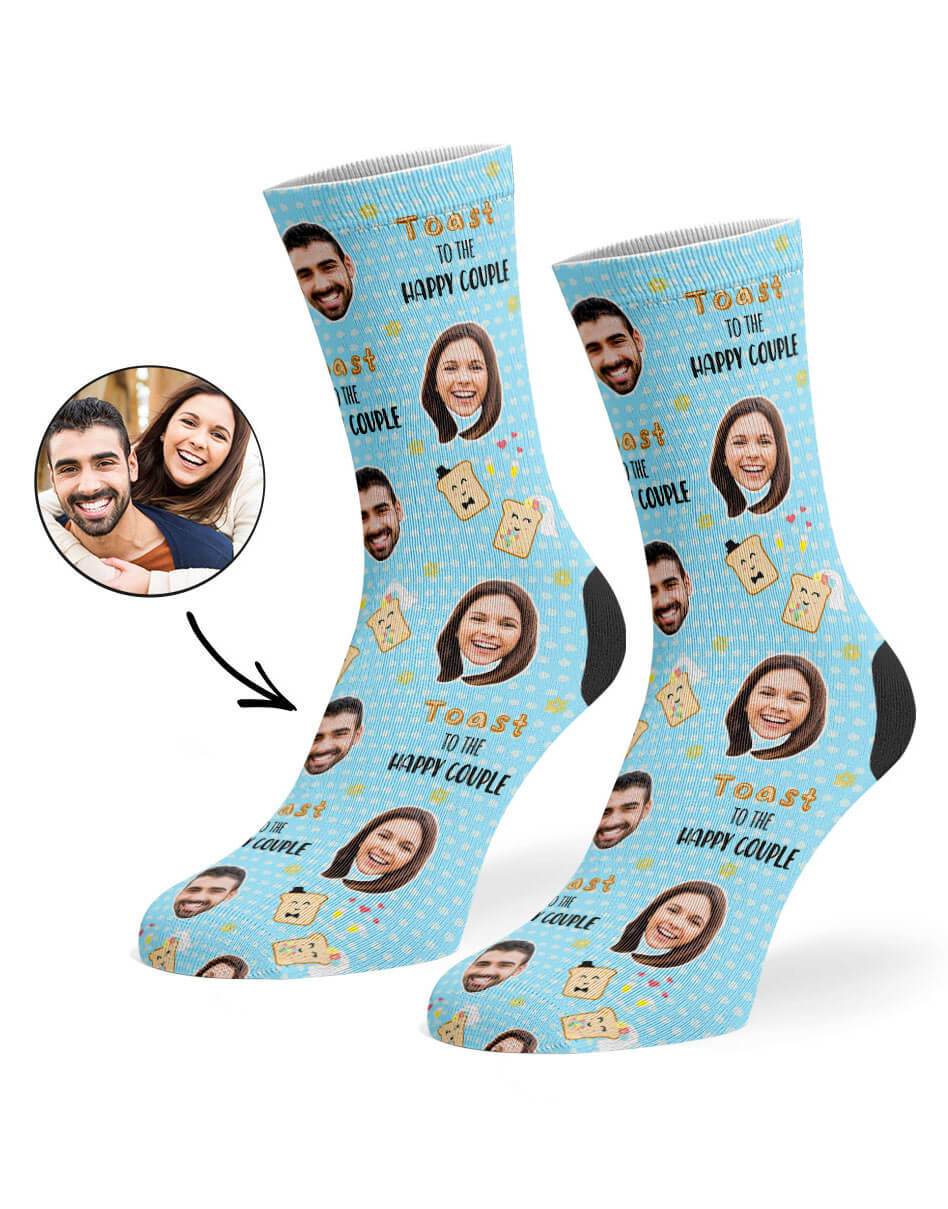 Toast To The Happy Couple Custom Socks